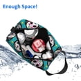 thumbnail image 4 of Uemuo Skull Cat Pattern Portable Toiletry Bags with Handle, Waterproof travel Make up Bags for Women, Large Capacity Travel Cosmetic Bags, 4 of 9