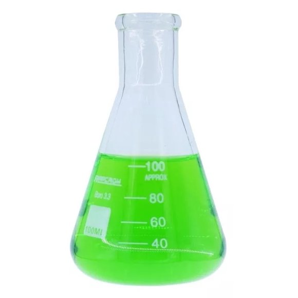 Matraz Erlenmeyer Borosilicato 100ml Graduado. Appcrom