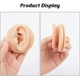 thumbnail image 3 of 2Pcs 2 Styles Silicone Ear Flexible Model Body Part Displays Earring Display Holder with Plastic Stands Mixed Color Stand: 12x5.2x9.8cm Silicone Ear: 5.9x3.8x3.1cm 1pc/style about 3pcs/set, 3 of 9