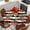 Crimson Black, variant on Striped Flamingo Round Tablecloth, Fitted Table Cover with Elastic for 36"-44" Round Tables, Pink Birds Green Palm Leaf Black White Table Cloth Outdoor Indoor Dinning Party Waterproof Tablecloths