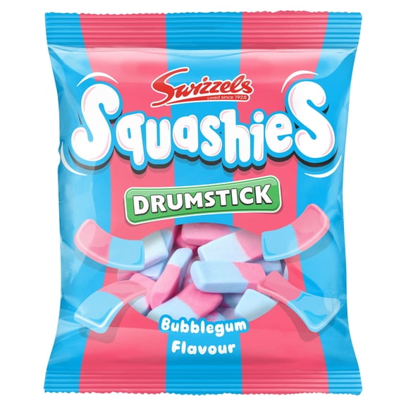 Swizzels Drumstick Squashies Bubblegum Flavour 140g, Imported from Britain