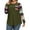 Green, variant on ZXSXSY Women Plus Size Round Neck Short Sleeves Colorblock Tunic Shirt XL-5XL