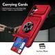 thumbnail image 5 of for Samsung Galaxy S24 Ultra Case with Card Holder [Store 2 Cards] +360 Magnetic Rotated Ring Kickstand, 5 of 5