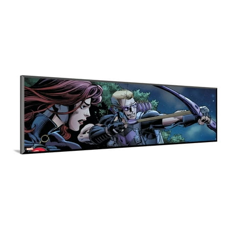 - Avengers Assemble Style Guide: Black Widow, Hawkeye Wood Mounted Poster Wall Art