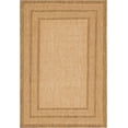 thumbnail image 3 of Unique Loom Outdoor Border Collection Area Rug - Multi Border (4' 1" x 6' 1" Rectangle Tan/Light Brown), 3 of 7
