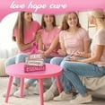 thumbnail image 4 of 4 Pcs Breast Cancer Awareness Table Decor Pink Ribbon Wooden Sign Breast Cancer Tiered Tray Decor Decorative Pink Ribbon Blocks Sign Gifts for Home Kitchen Party Decoration, 4 of 13