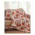 thumbnail image 1 of INFINITY HOME White Floral 50 X 60 Throw Set, 1 of 2