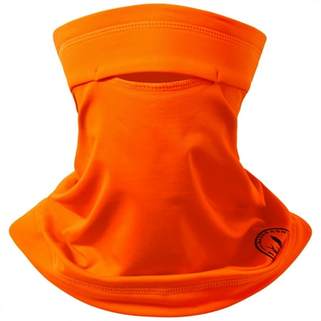 BASSDASH Fleece Neck Gaiter with Nose Hole Winter Face Mask for Men Women Windproof Scarf for Fishing Hunting Skiing