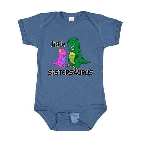 

Inktastic Little Sistersaurus Gift Baby Girl Bodysuit