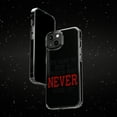 thumbnail image 6 of DistinctInk Clear Case for Apple iPhone 15 Pro MAX (6.7" Screen) - It's Hard to Beat a Person Who Never Gives Up, 6 of 9