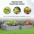 thumbnail image 4 of Outsunny Raised Garden Bed, 39" x 39" x 12" Planter Box Set of 2, Grey, 4 of 9