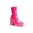 thumbnail image 3 of Women Fashion Boots Chunky Platform Ankle Boot High Block Heels Square Toe Lightweight Comfort Dress Booties Shoes For Women, 3 of 8