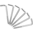 thumbnail image 3 of Tornillos con gancho en L de 6 mm, tornillos de ángulo recto (paquete de 10), autorroscantes de ángulo galvanizado, 3 of 5
