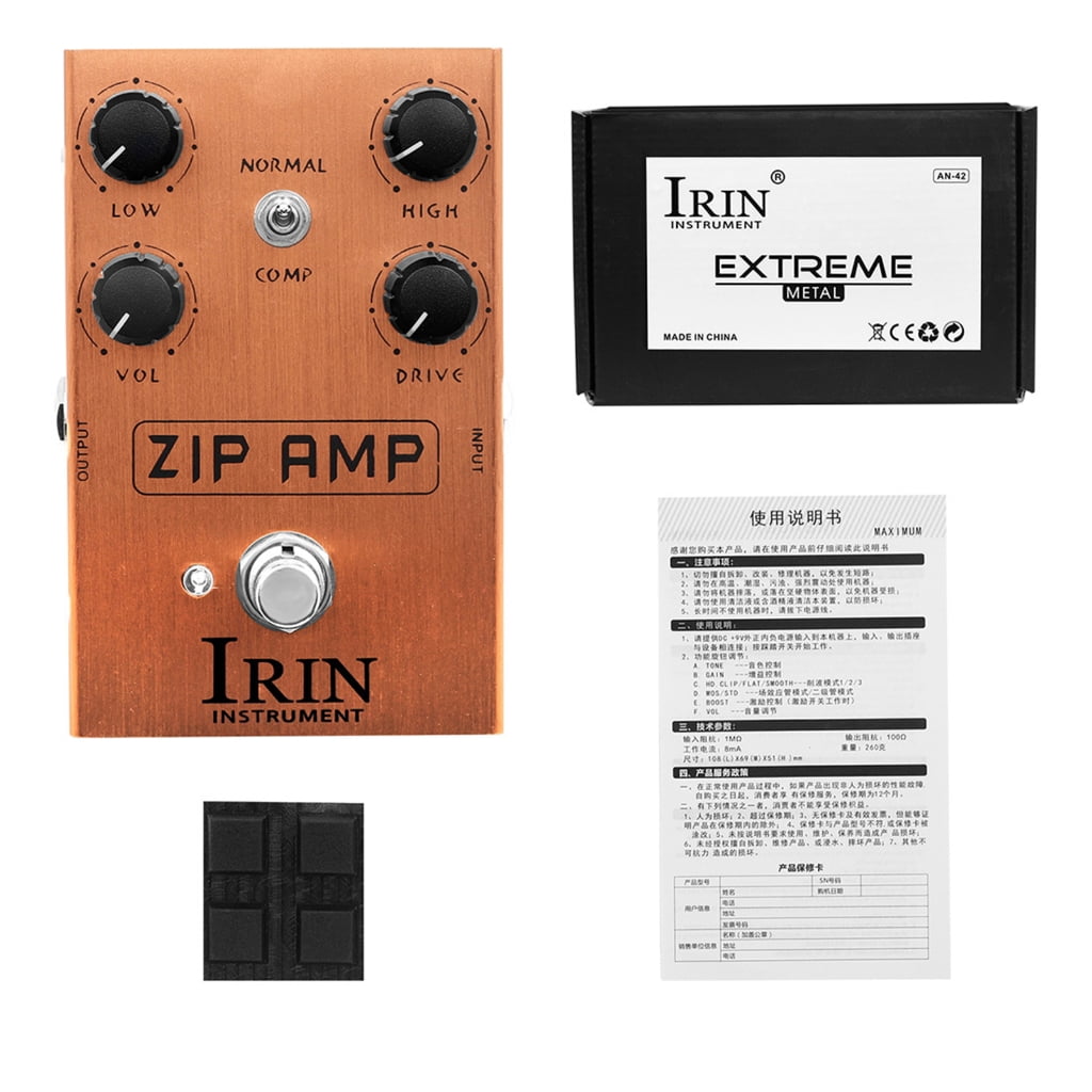 Guitar Effect Pedal Sound Effects Pedal with Modern High Gains Amp Simulator