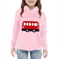 thumbnail image 3 of Frostluinai Kids Hoodies Toddler Girls Sweatshirts Little Boys Pullover 2-7Y Navy Blue Pink Red Yellow Long Sleeve Warm Fleece Hoodies, 3 of 6