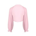 thumbnail image 5 of YEAHDOR Womens Chiffon Shrugs Short Sleeve Open Front Cropped Bolero Summer Casual Cardigan Pink-A One Size, 5 of 7