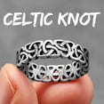 thumbnail image 3 of Retro Geometry Texture Men Rings Stainless Steel Women Jewelry Punk New In Stranger Things Fashion Accessories Gift Wholesale, 3 of 5