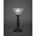 thumbnail image 1 of Toltec Lighting 61-DG-451 Elegant Mini Table Lamp Shown In Dark Granite Finish With 7" Italian Bubble Glass, 1 of 1