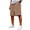Camel, variant on longantii Men's Casual Athletic Shorts Loose Knee Length Drawstring Sweat Shorts Solid Color Gym Loungewear with Pockets Beige XL