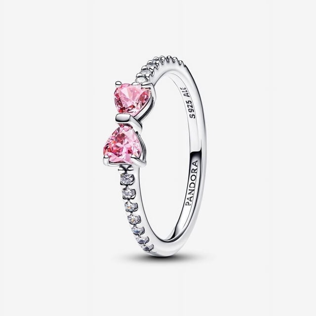 Pandora Anillo con Lazo Rosa Brillante 193510C01 con Caja de obsequio (5)