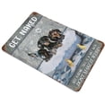 thumbnail image 3 of Get Naked Just Kidding This is A Half Bath Dachshund Dog Metal Tin Sign Dog Lover Gift Bathroom Decor Plate Plaque Metal Tin Sign Birthday Anniversary Housewarming Gift 12"x8", 3 of 8