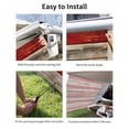 thumbnail image 7 of 4th of July RV Awning Sun Shade Screen 9'X7' USA Flag Mesh Sunscreen Patriotic Stars Stripes Retro Wood Grain Awning Shade Screen with Zipper UV Blocker Completed Kits for RV Motorhome Camper, 7 of 7
