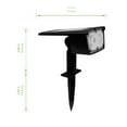 thumbnail image 3 of Mainstays Solar Powered Black Color Lock LED Landscape Spotlight, 100 Lumens, 3 of 8
