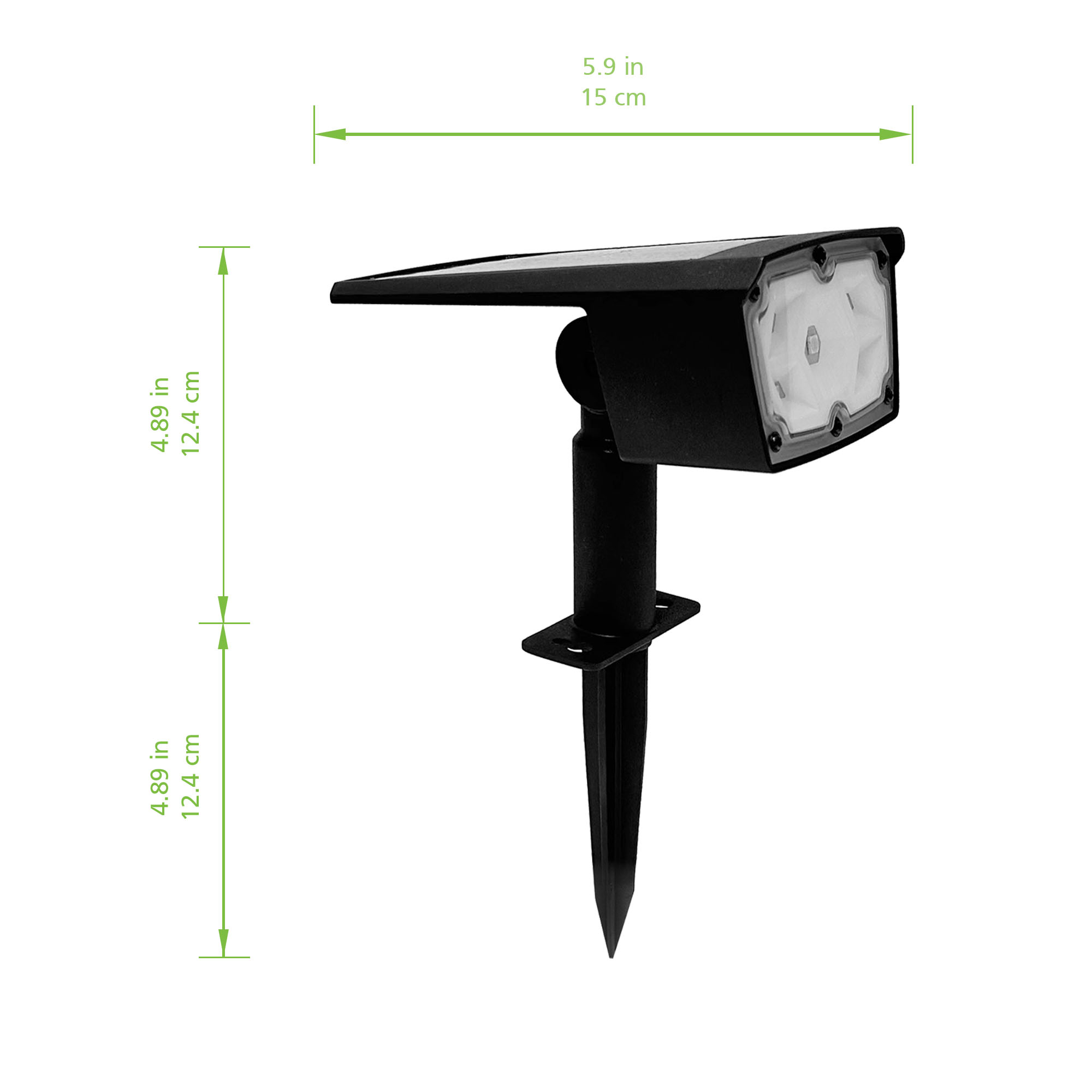 Mainstays Solar LED Landscape Spotlight, 100 Lumens photo 3