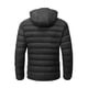 thumbnail image 2 of Chaqueta TBMPOY para hombre, ligera, acolchada, con capucha, negra, 3XL, 2 of 7