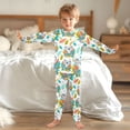 thumbnail image 6 of Dailycode Cotton Pajama Set Snug Fit Long Sleeve Top and Pants for 18M-8Y Koala with Plant, 6 of 7