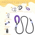 thumbnail image 3 of Uxcell Dog Leash with Padded Hands Free, 4.9ft/1.5m Adjustable Bungee Dog Training Leash, No Pull Heavy Duty Rope(Black, Gray Bag), Intended for Large Medium Pet Running/Hiking/Walking, 3 of 7