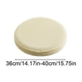 thumbnail image 4 of MTBLYS Funda redonda para taburete de bar con elástico protector de asiento para taburetes de cocina y mostrador|Tejido de imitación de seda con lazos elásticos para un ajuste seguro|fácil de limpiar, 4 of 7