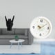 thumbnail image 2 of Estatua del gesto de la roca,Estatuas y figuras de dedos con gestos de música rock,Reloj de pared,Reloj de pared decorativo,moderno y elegante.,Reloj de pared redondo silencioso y sin, 2 of 8