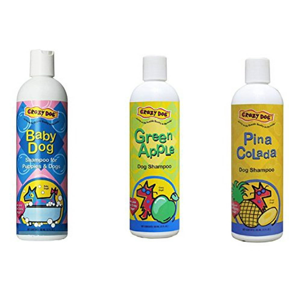 Scented Pet Shampoo Crazy Dog 12 Ounce Pet Cleanser Wash Choose From