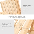 thumbnail image 6 of Outsunny Natural Firwood Outdoor Garden Bench with Middle Tea Table and Umbrella Hole, 60" Double Seat Slatted Patio Bench for Porch, Poolside, Balcony and Backyard, 6 of 8