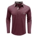 thumbnail image 5 of Men's Spring And Autumn Solid Color T-shirt Lapel 3 Button Open Placket Button Long Sleeved Top M, 5 of 6