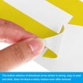 thumbnail image 4 of Pegatina de flecha direccional Uxcell, paquete de 12, adhesivo removible de PVC, amarillo, 4 of 6