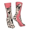 thumbnail image 7 of Salouo Pink Cheetah Art Pattern Fun Novelty Crew Socks,Casual Athletic Socks Neutral Socks, 7 of 7