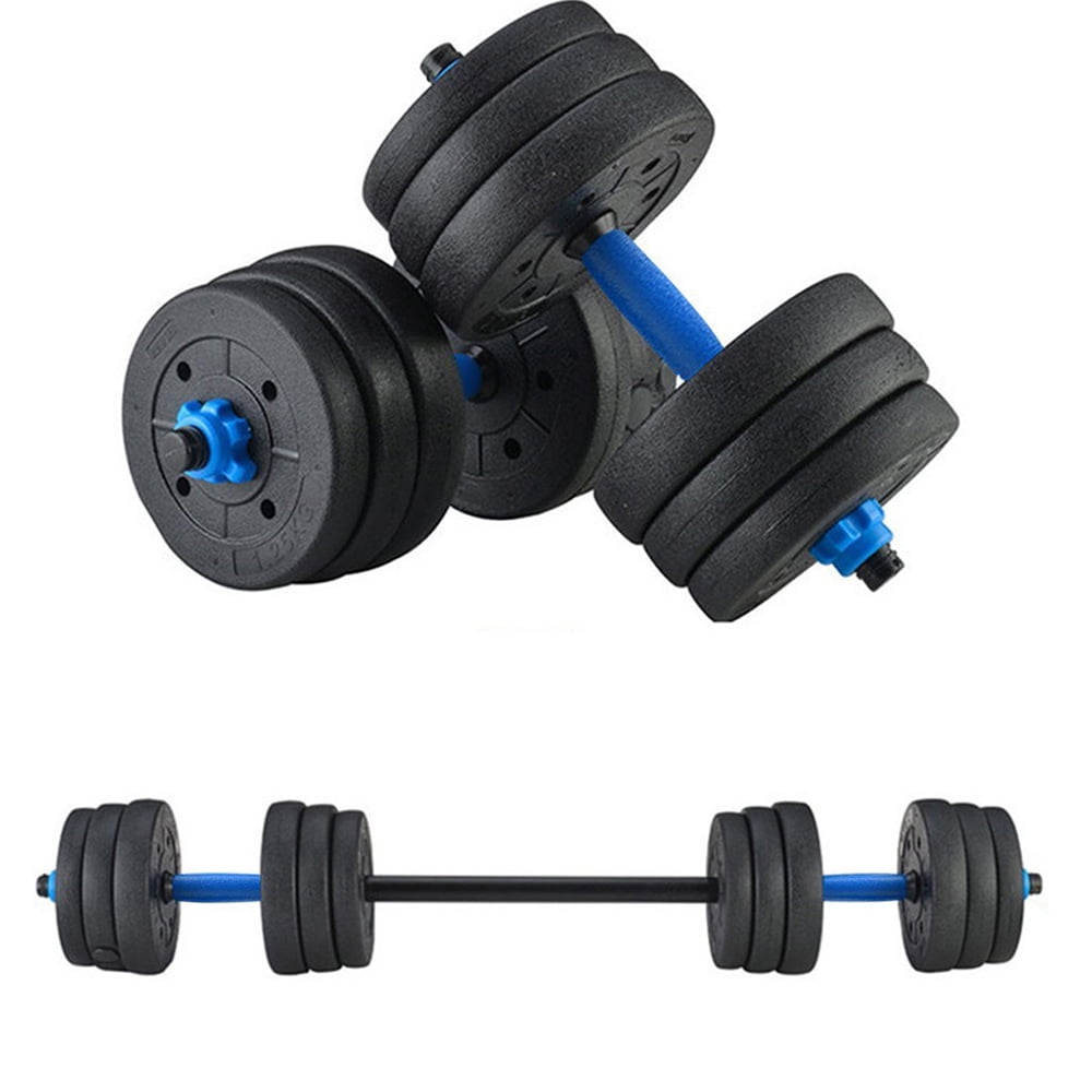 Details about   A Pair 20 Kg/44 LB Dumbells Adjustable Weights lifting Barbell Set Gym Exercise 