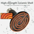 thumbnail image 2 of 75W 220V Reptile Heat Lamp, Waterproof Infrared Ceramic Heating Lamp E27 Ceramic Heating Lamp for Reptile Amphibian, 2 of 5