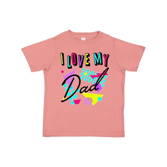 Inktastic I Love My Dad 80s Retro Style Boys or Girls Toddler T-Shirt