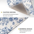 thumbnail image 3 of Vintage Blue Floral Dish Drying Mat for Kitchen Counter 18x24 Inch Chinoiserie Flowers Absorbent Reversible Microfiber Dish Pad Dish Drainer Rack Mats Countertops Protector Mat, 3 of 7