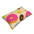 thumbnail image 3 of Naloa Donuts Pillowcase, Throw Pillowcase, Wrinkle-Free, Stain-Resistant with Hidden Zipper for Bedroom Sofa - 20"x30", 3 of 9