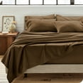 thumbnail image 3 of Bare Home Premium 1800 Ultra-Soft Double Brushed Microfiber Pillowcase Bulk Pack, King, 4 Pack, Cocoa, 3 of 5