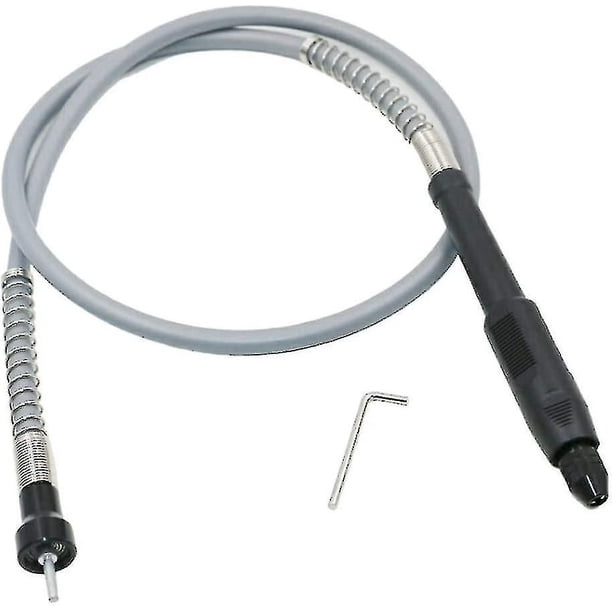 Adaptador de eje flexible de 3.175 mm, cable de extensión, eje de taladro flexible con mandril sin llave de 0,3-3,2 mm