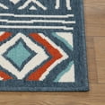 thumbnail image 4 of Ox Bay and Evette Rios Dora 2' x 3' Ivory/Navy Diamond Indoor/Outdoor Area Rug, 4 of 7