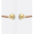 thumbnail image 4 of Sure-Loc AP101-RD FBL GRIP-WN Aspra Round Passage Door Lever Set - Flat Black / Walnut, 4 of 7