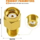thumbnail image 2 of Adaptador RP-SMA macho a SMA hembra de 5 piezas, convertidor de adaptador coaxial SMA, conector coaxial de adaptador SMA para antena WiFi, FPV, gafas, enrutador, 2 of 5