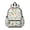 White Dinosaurs Flowers Plants Pattern, variant on LightBlue Cartoon Dinosaurs Geometric Cute School Backpack with Padded Back and Adjustable Shoulder Straps 13.4"x11"x4.7"