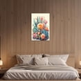 thumbnail image 3 of ZHONGYUTONG Cactus Canvas Wall Art Succulent Pictures for Wall Decor Mexican Botanical Artwork Painting for Bedroom Decor Framed (12.00" x 18.00"), 3 of 5